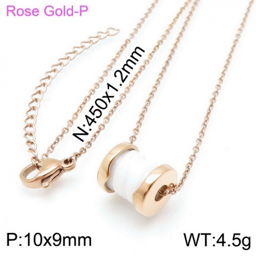 Stainless steel Necklace KN115903-KFC-16