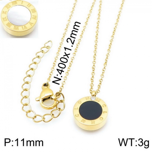 Stainless steel Necklace KN115884-K-13