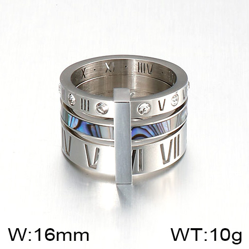 Stainless steel ring KR92483-K-21