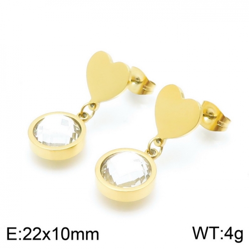 Stainless steel earring KE96653-K-12