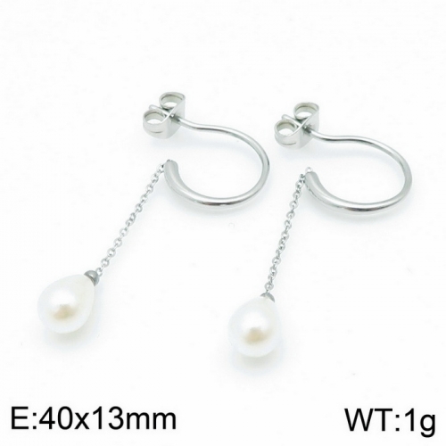 Stainless steel earring KE97013-KFC-9
