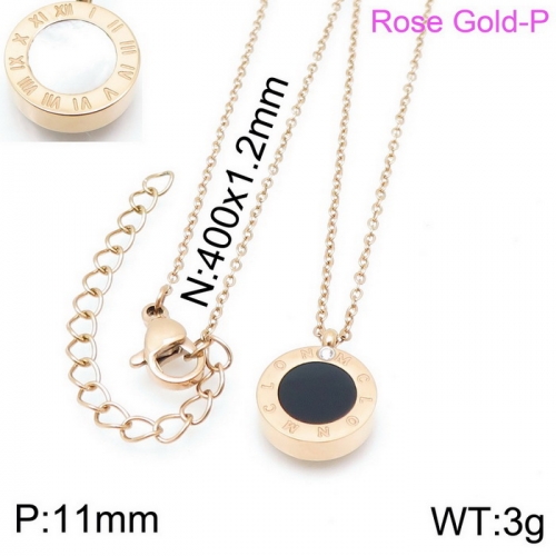 Stainless steel Necklace KN115883-K-13