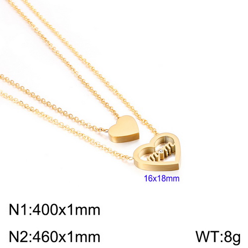 Stainless steel Necklace KN110813-KFC-14