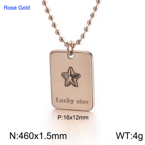 Stainless steel Necklace KN111791-KFC-12