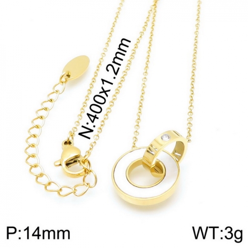 Stainless steel Necklace KN115891-K-16
