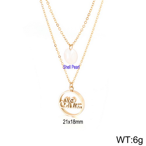Stainless steel Necklace KN110810-KFC-14