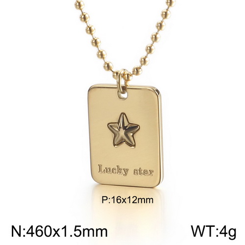 Stainless steel Necklace KN111790-KFC-12