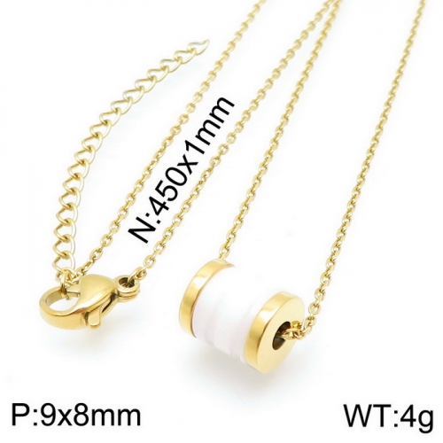 Stainless steel Necklace KN115896-KFC-14