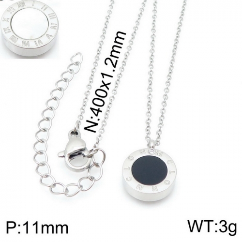 Stainless steel Necklace KN115885-K-9