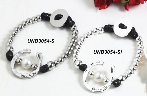 Stainless steel UNO de 50 Bracelet  UNB3054-S