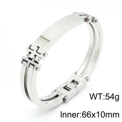 Stainless Steel Bracelet-KB144717-KFC--36