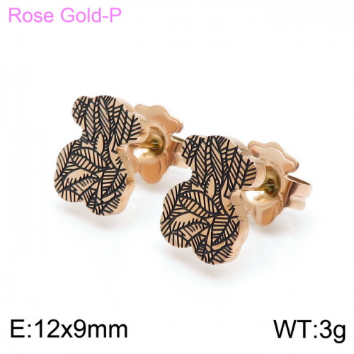Stainless Steel Tou*s Earrings-ED-148R-200-14
