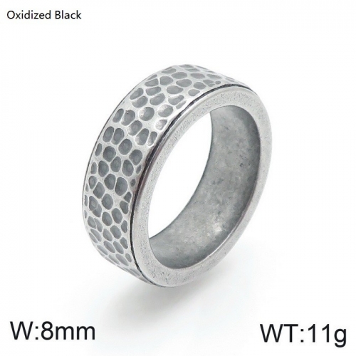 Stainless Steel Ring-KR92127-K--8