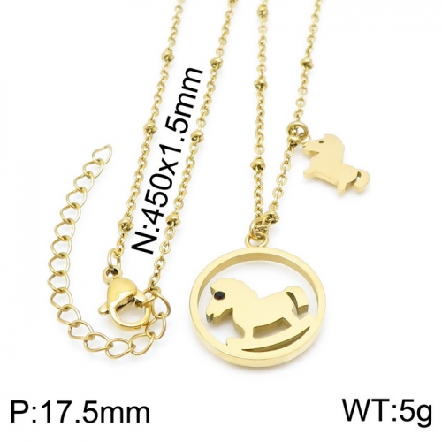 Stainless Steel Necklace-KN197102-KFC--14