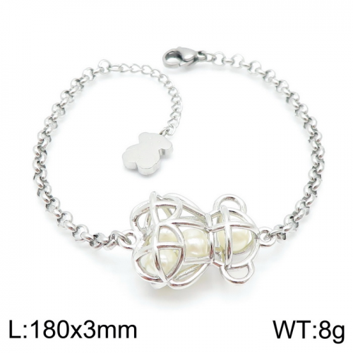 Stainless Steel Tou*s Bracelet-SL-110S-243-17