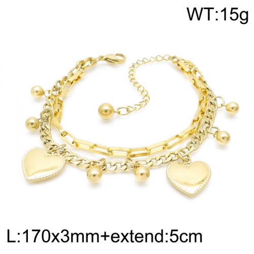 Stainless Steel Bracelet-KB146752-KLX--14