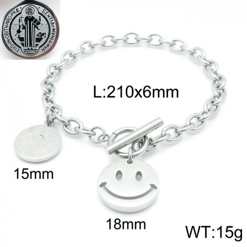 Stainless Steel Bracelet-KB145418-Z--9