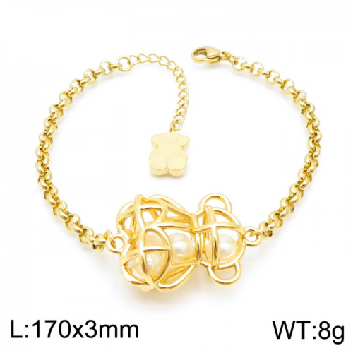 Stainless Steel Tou*s Bracelet-SL-110G-271-19