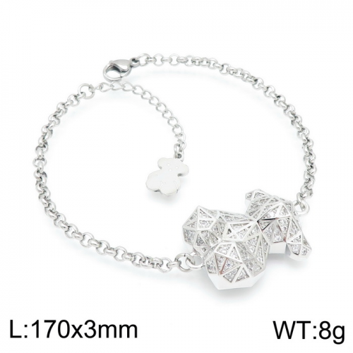 Stainless Steel Tou*s Bracelet-SL-112S-286-20