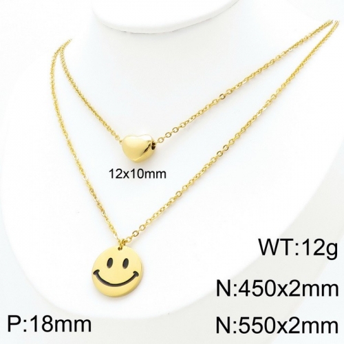 Stainless Steel Necklace-KN119500-Z--14