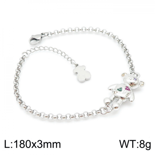 Stainless Steel Tou*s Bracelet-SL-108S-229-16