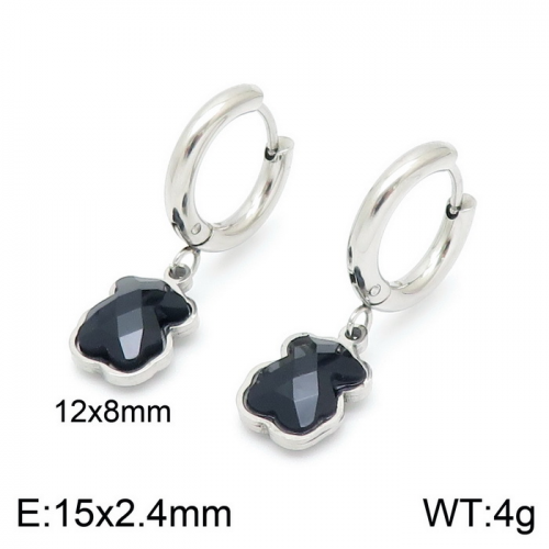 Stainless Steel Tou*s Earrings-ED-145S-157-11