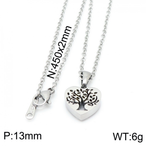 Stainless Steel Necklace-KN197403-K-P4