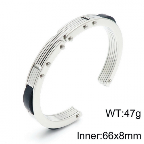 Stainless Steel Bracelet-KB144714-KFC--48