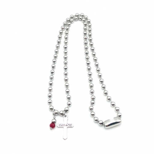 Stainless Steel Uno de 50 Necklace HF210508-UNXL1012-10