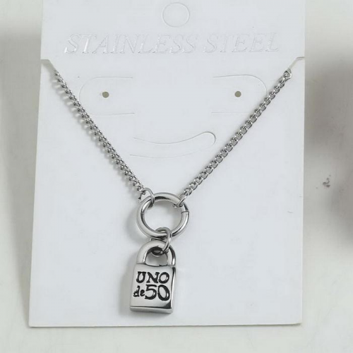 Stainless steel Uno de 50 Necklace CH210514-P9.5