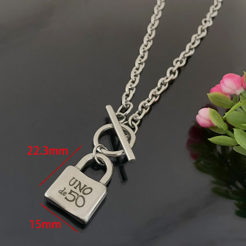 Stainless steel Uno de 50 Necklace CH210514-P10