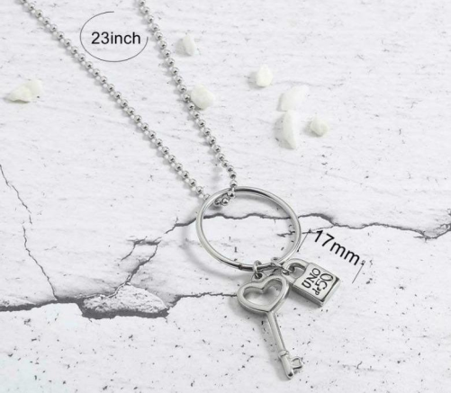 Stainless steel Uno de 50 Necklace CH210514-P9J