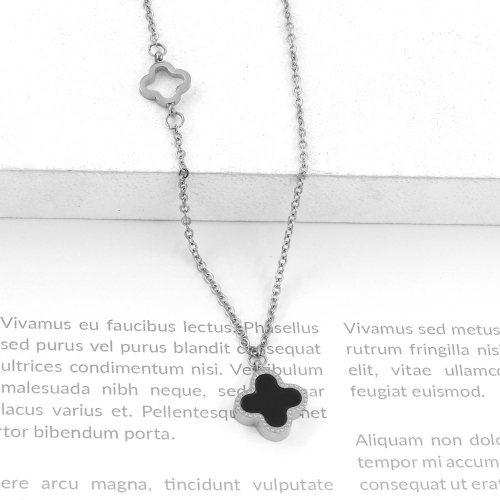 Stainless Steel Brand Necklace-P14df0