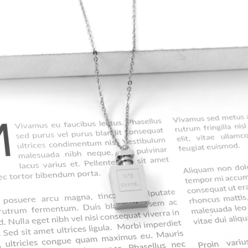Stainless Steel Brand Necklace-P102e