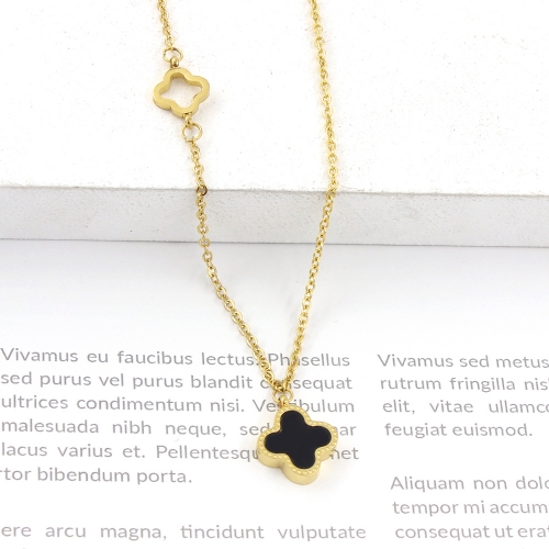 Stainless Steel Brand Necklace-P1611b