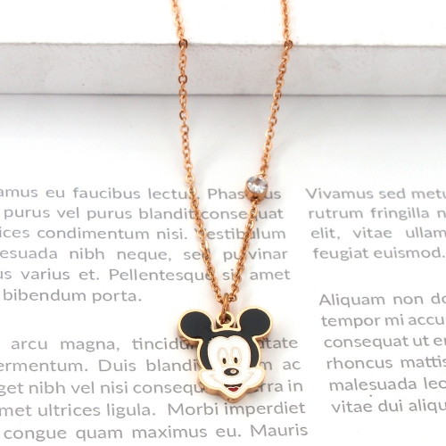 Stainless Steel Brand Necklace-P138bf