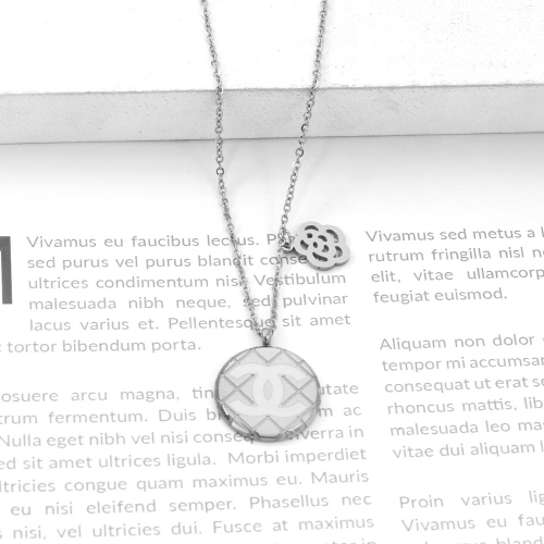 Stainless Steel Brand Necklace-P14791