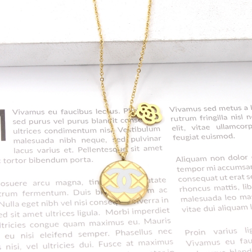 Stainless Steel Brand Necklace-P16322