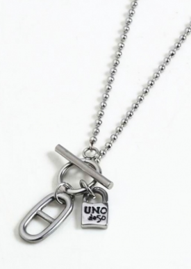 Stainless steel UNO de 50 Necklace-CH210525-U053 3mm-P12