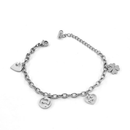 Stainless Steel Brand Bracelet-HR210528-P15W