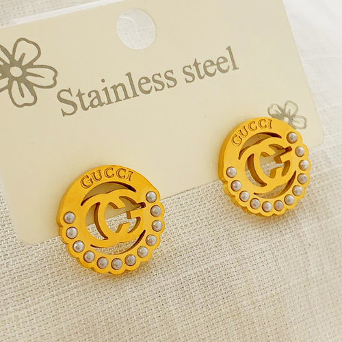 Stainless Steel Brand Earrings-RR210603-P1361