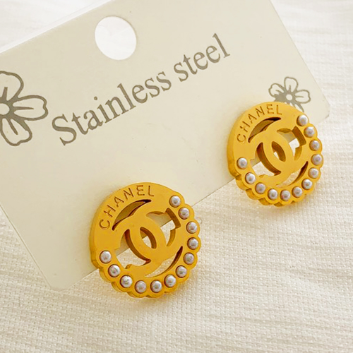 Stainless Steel Brand Earrings-RR210603-P1321