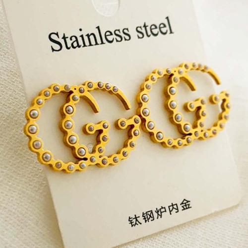Stainless Steel Brand Earrings-RR210603-P13221