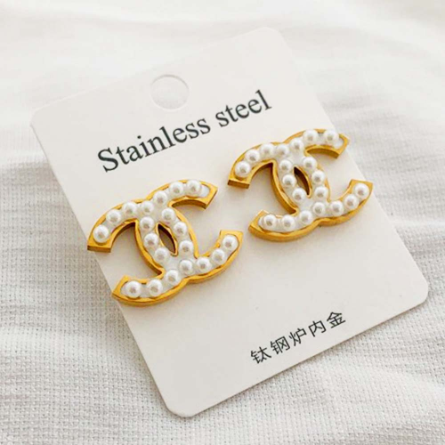 Stainless Steel Brand Earrings-RR210603-P121