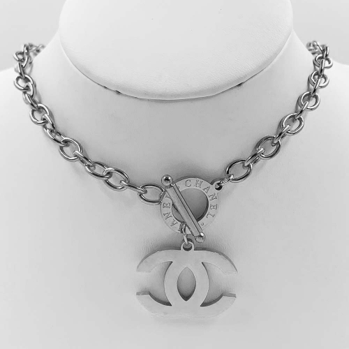 Stainless Steel Brand Necklace-RR210608-P18KKD (3)
