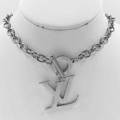 Stainless Steel Brand Necklace-RR210608-P18KKD (2)