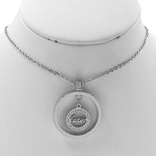 Stainless Steel Brand Necklace-RR210701-Rrx0246-17