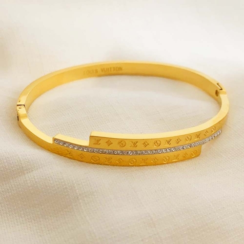 Stainless Steel Brand Bangle-RR210701-Rrs0297-24