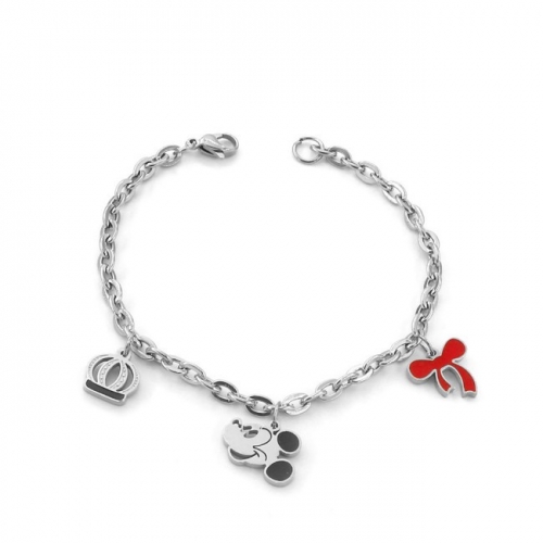 Stainless steel Micke*y Bracelet-HY210711-P12GD