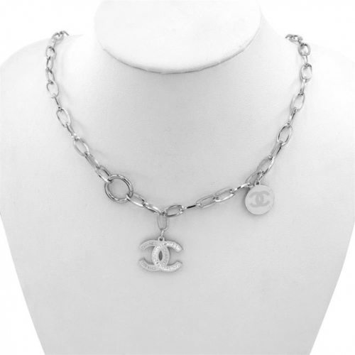 Stainless Steel Brand Necklace-HY210711-P19-5